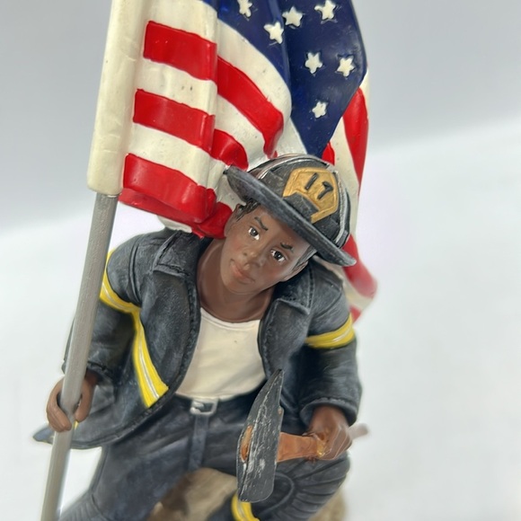 Firemen Rescue Sculpture Statue 911 Tribute  Figure "A Pocket Full of Hope" - Picture 8 of 15